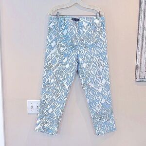 🔥Elliott Lauren Blue and White Patterned Pants🔥